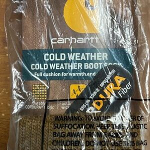 Carhartt Cold Weather Brown Wool blend Boot Socks size 6-12 L NEW